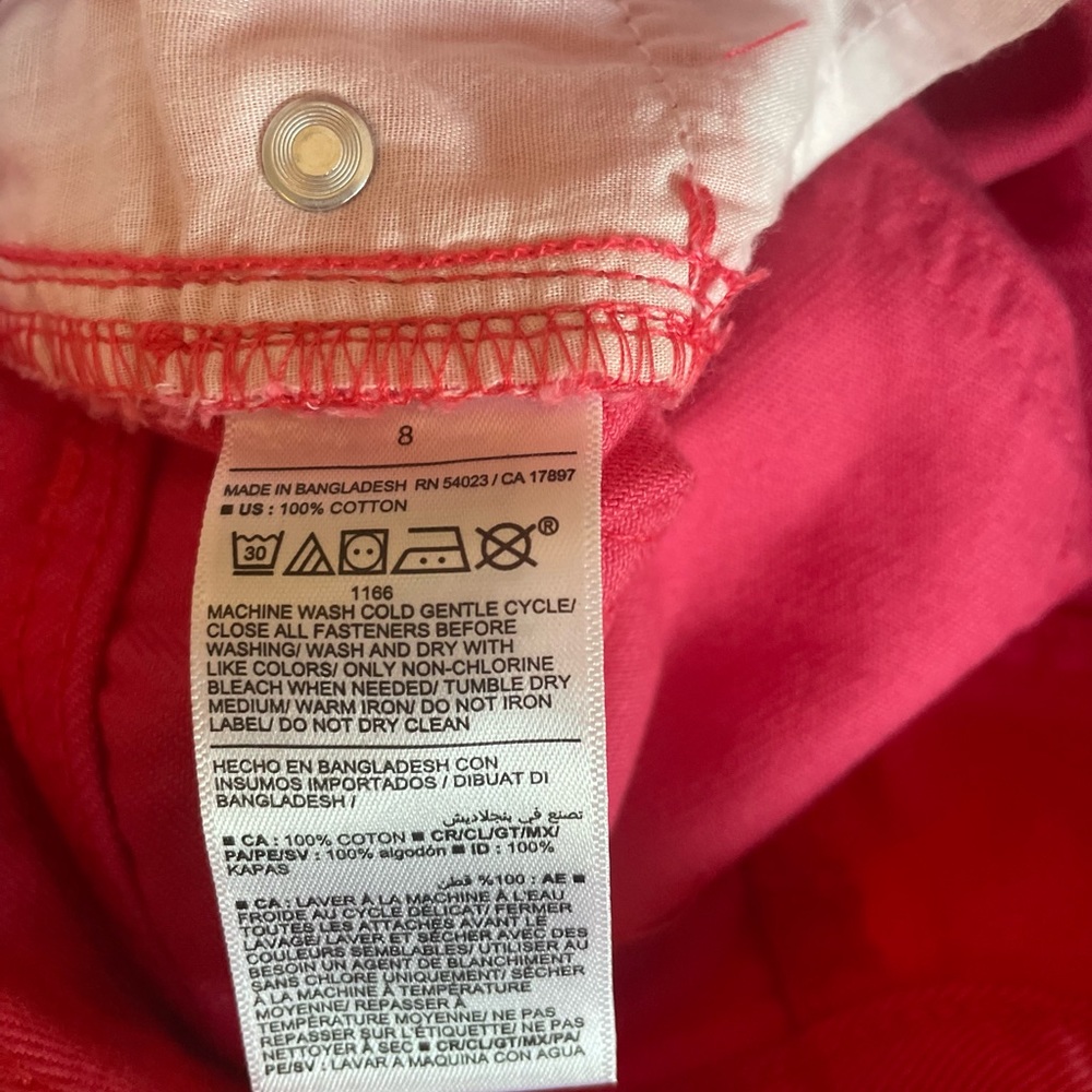 Old Navy High Rise Girls Denim Shorts - Size 8 - Picture 9 of 9